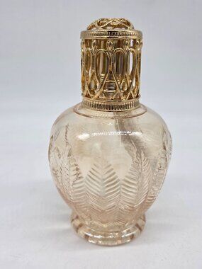 Vintage 1970’s Style Iridescent Glass Catalytic Fragrance Diffuser Lamp Peach &